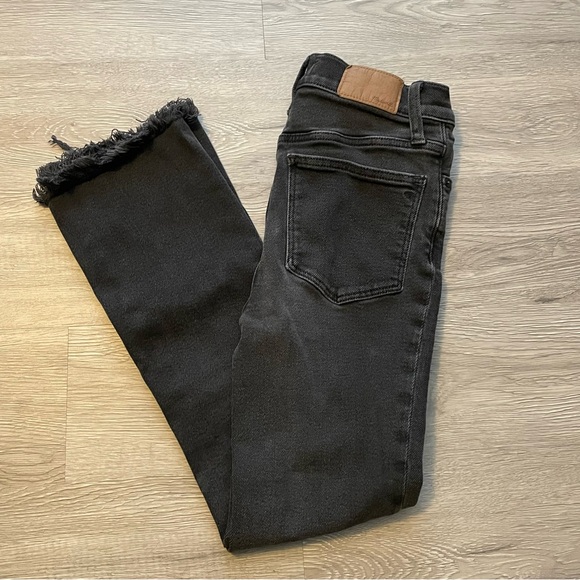 Women’s Madewell Black Cali Demi-Boot Jeans Size 25 - Picture 2 of 10
